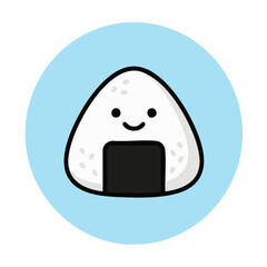 Onigiri Rice Ball (おにぎり)

A cute flat vector illustration of a classic onigiri with seaweed wrap and subtle texture.
