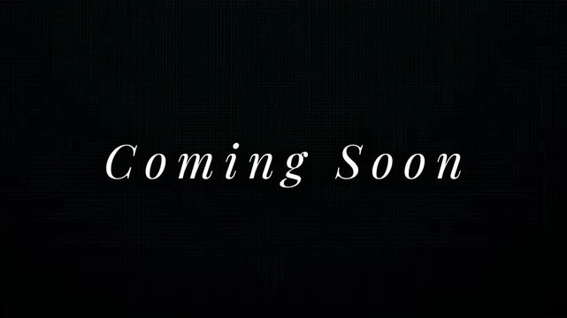 Coming Soon - A New Adventure Awaits You 4K Motion Animation