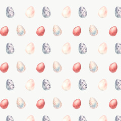 seamless pattern with easter eggs