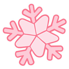 Pink Snowflake Elements