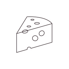 block of cheese wedge holes slice cheesy food swiss gouda emmental delicious emoji symbol sign icon vector illustration isolated flat