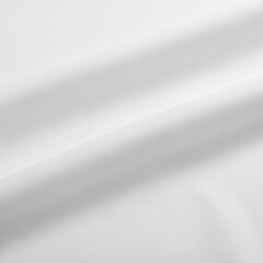 Crisp White Cotton Cloth Gentle Ripples Clean Appearance Fresh Fabric Texture Material Background