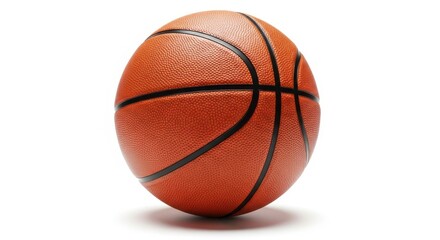 Basketball Ball isolated on white background, full depth of field