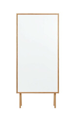 Vertical blank sign, rectangular with light wood frame