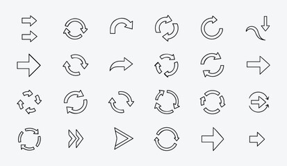 Simple Navigation Arrows Icon System