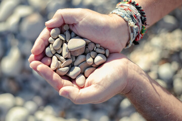 Hands of a woman holding a heart