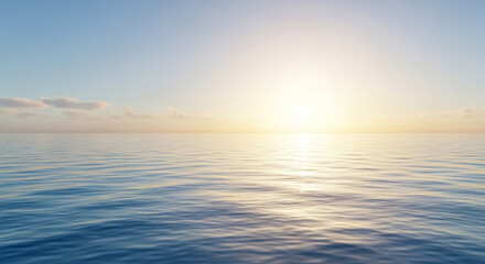 Fototapeta premium Beautiful ocean sunset stock photo peaceful seascape horizon calm water view