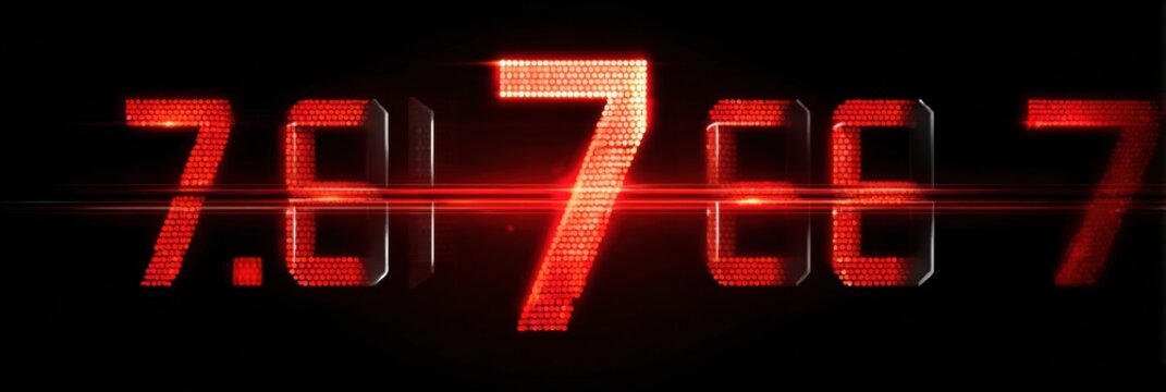 Digital Display Timer Showing Countdown in Bright Red Light With Sleek Design and Modern Aesthetic in High Resolution - Powered by Adobe