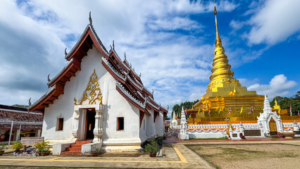 Nan Thailand 10 Nov 2025 - Wat Phra That Chae Haeng in the City of Nan in Province of Nan in North Thailand. Thailand