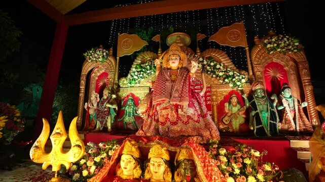 Mata Ki Chowki | Devotional Hindu Ceremony, Bhajan & Aarti Event, Spiritual Celebration, Maa Durga Worship & Religious Community Gathering