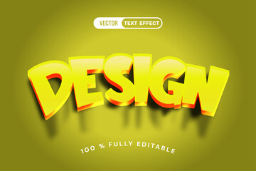Design editable text style effect 