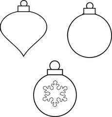 Fototapeta premium set of christmas balls ,christmas balls set ,christmas, ball, decoration, holiday, xmas, celebration, ornament, glass, sphere, bauble, vector, illustration, december, snowflake, year, design, season, 