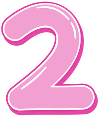 pink number 2