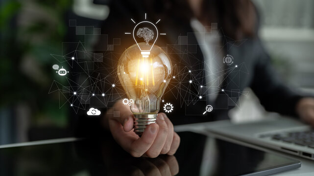 AI innovation with neural network and digital transformation. AI innovation drives automation, powers ideas, AI innovation enhances SEO, and AI innovation enables global connection. Latch - Powered by Adobe