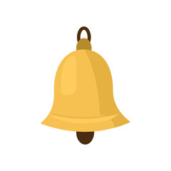 Simple Golden Bell ornament. Christmas bell ornament. Christmas tree ornament. 