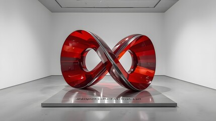 3d silver ring with red heart rendering icon design    for WORLD AIDS DAY concept