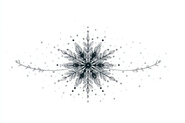 Creating snowflake pattern clipart for winter designs digital art copy space element cool unique