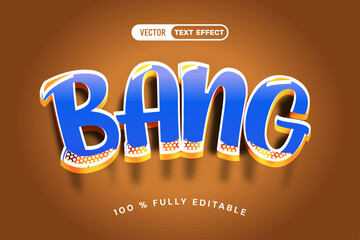 Bang comic editable text effect 