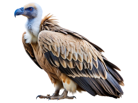 Close-up of a majestic griffon vulture, large scavenger bird