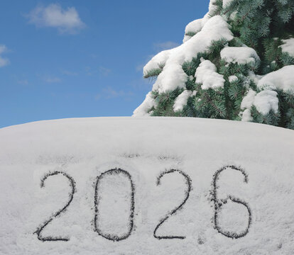 2026 drawn on the snow