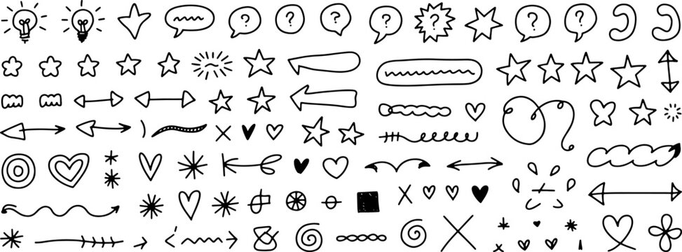 Hand drawn sketch alphabet set vector illustration for art and school design