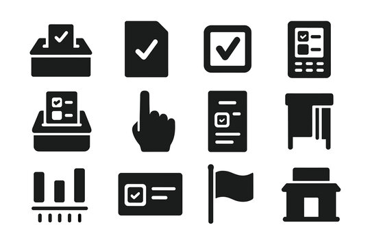 Vote Machine Icon Voting Machine