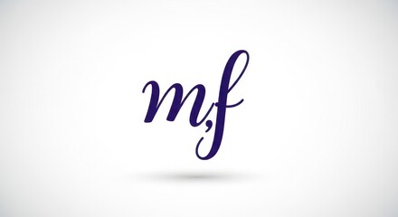 Elegant dark blue cursive lettering on a clean background conveying artistry and sophistication