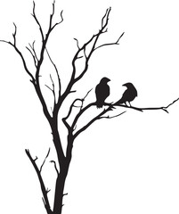 birds on a branch