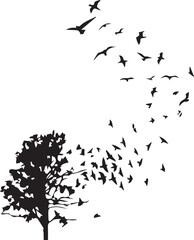 birds on a branch