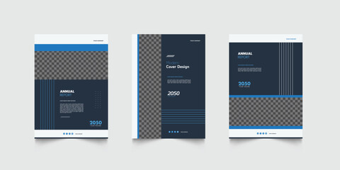 Corporate Book Cover Design Template in A4. Can be adapt to Brochure, Annual Report, Magazine,Poster, Business Presentation, Portfolio, Flyer, Banner, Website.