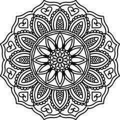 Mandala Design White Background