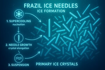 Microscopic View of Frazil Ice Crystals Forming in Supercooled Polar Water for Environmental Science