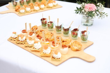 aliment, table, diners, repas, buffet, banquet, fête, mariage, délicieux, célébration