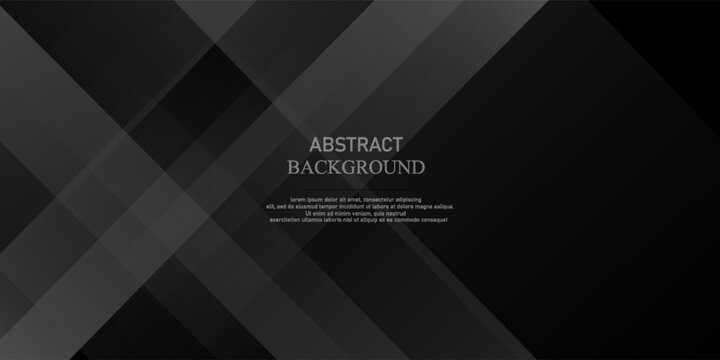 Black abstract background. Elegant dark diagonal shape elements. Modern luxury grey gradient graphic design. Eps 10