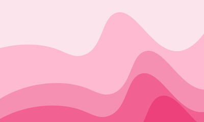 Overlapping pink business wave banner. flat pink gradient. wavy background
