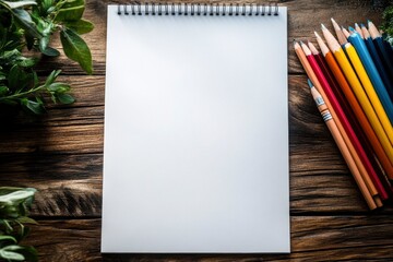 Minimalistic sheet prepared for creativity