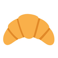 Golden Croissant Delight: A single, perfectly formed croissant, invitingly golden and ready to be enjoyed, representing the simple pleasures of a delicious treat.