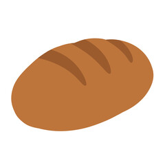 Artisan Bread: A single loaf of freshly baked artisan bread, showcasing a warm golden-brown crust.  The perfect food item for various culinary themes.