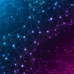 Obraz premium Interconnected Network - A Modern Technology and Communication Concept.