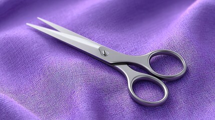 Elegant tailor cutting fabric with designer scissors indoor studio high fidelity closeup fashion craftsmanship