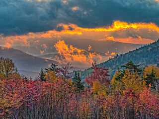 Landscape on The Kancamagus Highway