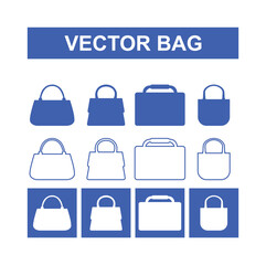 Modern vector bag 