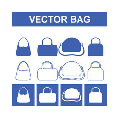 Modern vector bag 