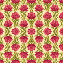 &ldquo;Seamless Floral Pattern Collection &ndash; Vintage Botanical, Paper-Cut, Folk Art, Geometric & Modern Flower Designs&rdquo;