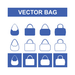 Modern vector bag 