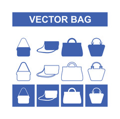 Modern vector bag 
