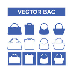 Modern vector bag 