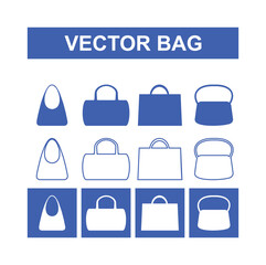 Modern vector bag 