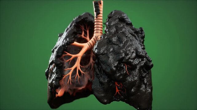 Damaged Lungs - The Impact of Smoking on Respiratory Health.