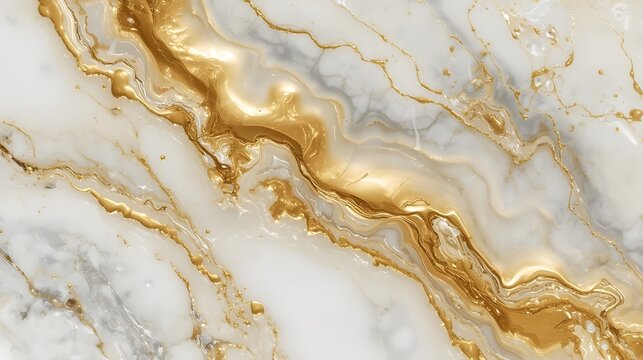 Luxury golden marble texture for elegant backgrounds, adding sophisticated touch to designs with smooth veining and radiant shine, ideal for premium branding and upscale projects